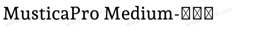 MusticaPro Medium字体转换